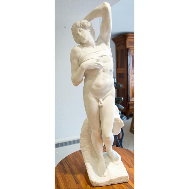 Hiram Powers, Nude The Dying Slave, 19th Century White Carrara Marble For Sale - Image 4 of 8