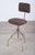 Danish industrial desk or bar chair dating from the 1960s, constructed in metal and newly upholstered in wool. The chair...