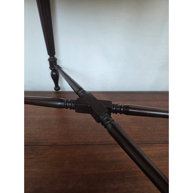 Late 20th Century Federal Revival Lexington Mahogany Console Table For Sale - Image 10 of 13