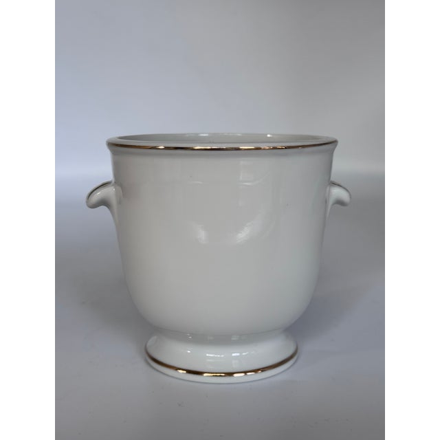 Blue Fine Japanese Porcelain Demi Cache Pot For Sale - Image 8 of 10