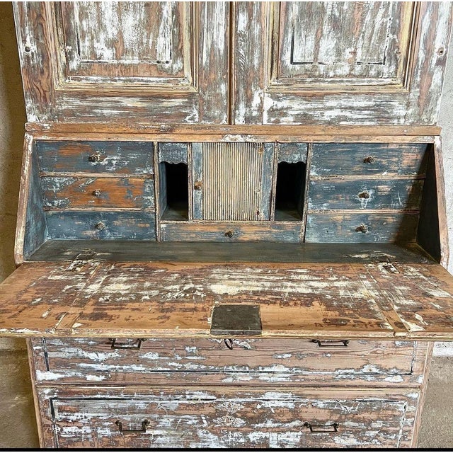 Antique Swedish Secretaire, 1844 For Sale - Image 4 of 7