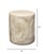 Contemporary Cedar Side Table, Marbled Cream For Sale - Image 3 of 7
