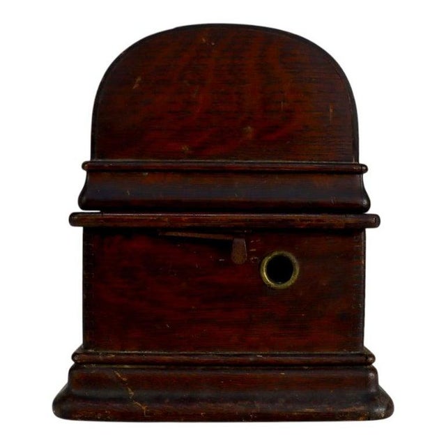 Antique Edison Oak Standard Cylinder Phonograph Model D C1920 For Sale - Image 12 of 14