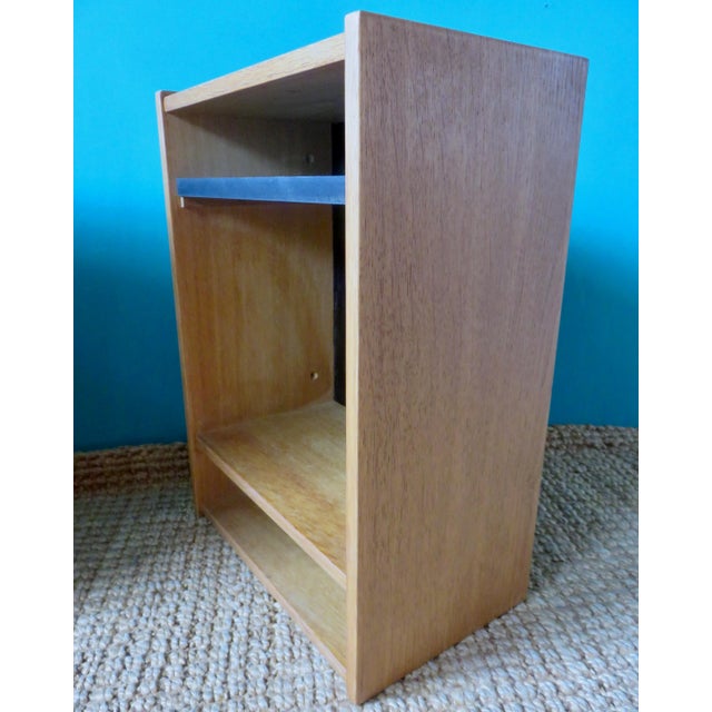 Wall-Mounted Elm Bedside Tables, Denmark, 1980s, Set of 2 For Sale - Image 6 of 10