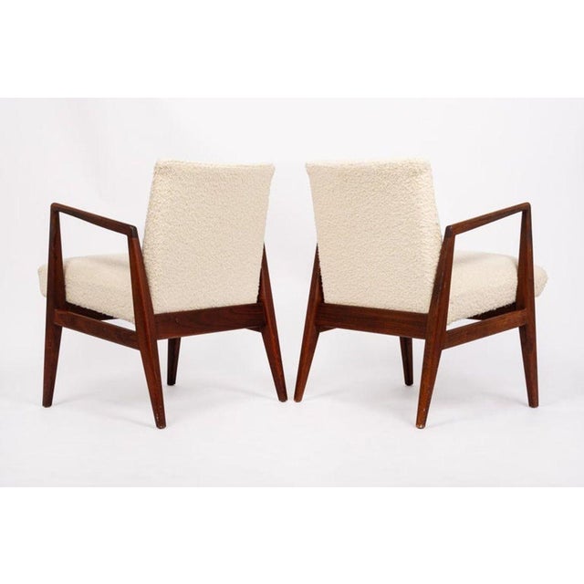 Mid Century Cream Upholstered Lounge Chairs by Jens Risom, 1960s For Sale In Detroit - Image 6 of 11