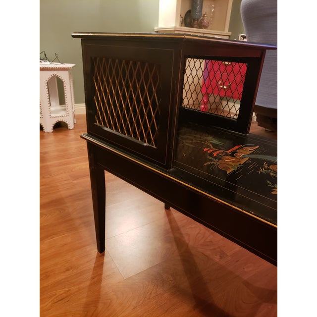 Vintage Katherine Henick Black Lacquer Two Tier End Table Chairish