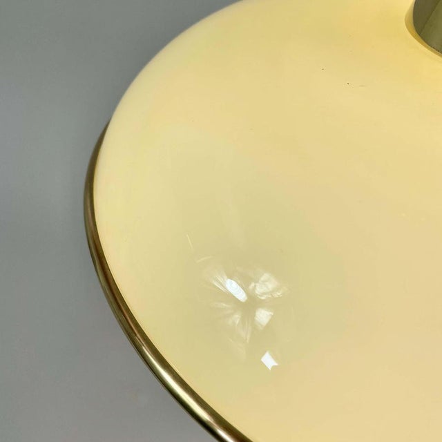 Art Deco Cream Opaline Glass and Brass Pendants, Germany 1930s, Set of 2 For Sale - Image 13 of 18