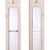 Gustavian (Swedish) A Pair of Swedish Narrow Painted and Gilt Wood Mirrors, C. 1850. For Sale - Image 3 of 6