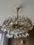 Large Chandelier in Gilded Brass and Crystal from Palwa, Germany, 1970 For Sale - Image 6 of 10