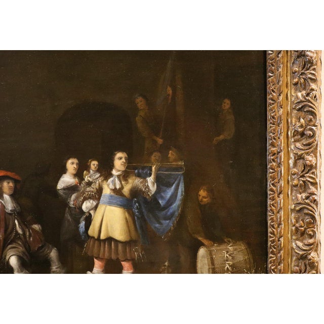 Anthony Palamedesz, Palamedesz Guardhouse, 1630, Oil on Board For Sale - Image 6 of 15