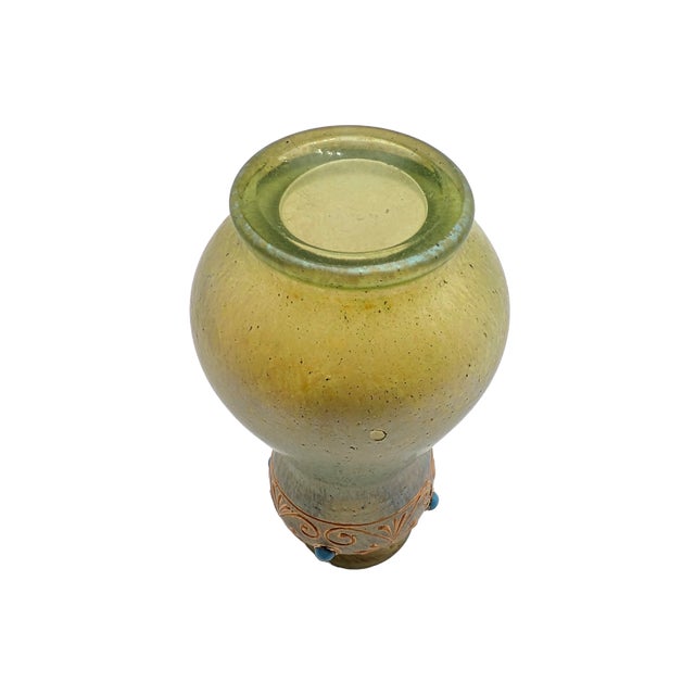 An appealing small Art Nouveau (Jugendstil) glass vase produced by the Johann Lötz Witwe manufactory in Klostermühle...