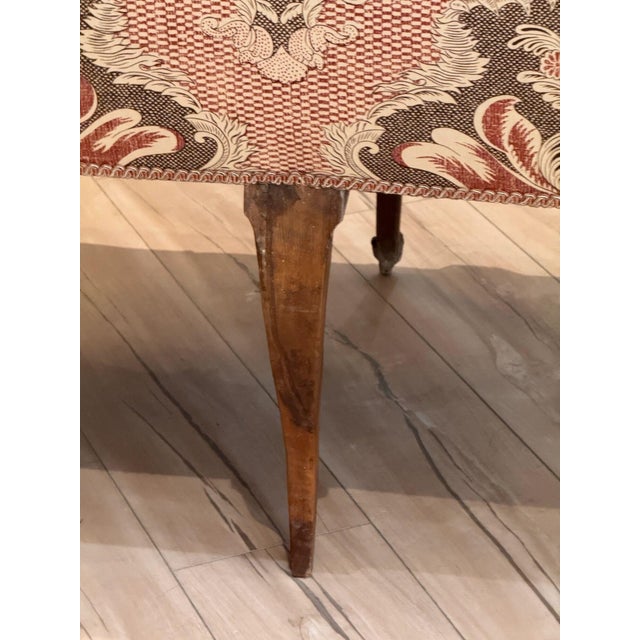 19th Century Italian Walnut Settee With Scrolled Arms For Sale - Image 13 of 17