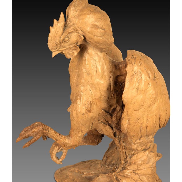 Antique Italian Terracotta Cockerels, 1850, Set of 2 For Sale - Image 6 of 8
