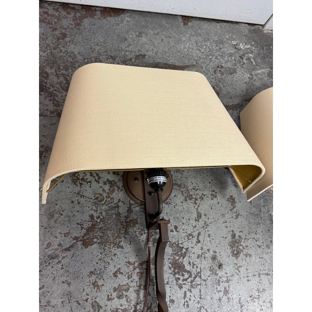 Restoration Hardware Vintage Iron Wall Sconces, Pair For Sale In San Francisco - Image 6 of 12