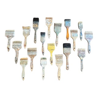 Collection of Folk Art., Primitive Paintbrushes - Americana For Sale