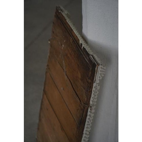 Hand-Carved Tramp Art Style Wall Mirror with White Painted Frame, Early 1900s For Sale - Image 12 of 18