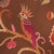 Schumacher Schumacher Birds Of Paradise Fabric In Chestnut For Sale - Image 4 of 6