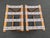 Brown 1960s Vintage Scheibe Style Folding Wooden Luggage Rack Set of 2 For Sale - Image 8 of 9