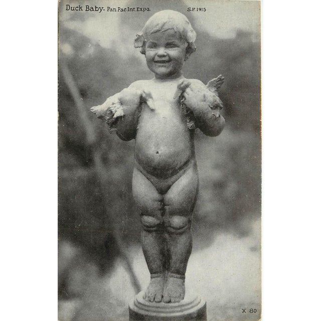 American Bronze Sculpture Fountain “Baby Duck”, Edith Barretto Parsons, 41” H For Sale - Image 6 of 18