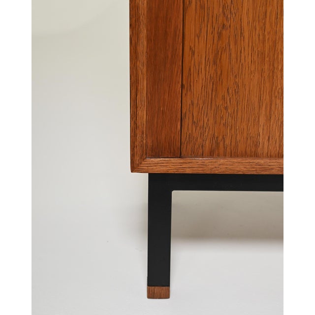 Vintage Scandinavian Oak Sideboard with Roller Shutter, 1960s For Sale - Image 6 of 10