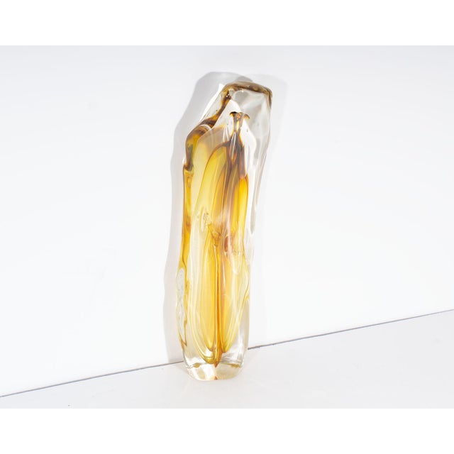 Signed Art Glass Sculpture by Paul Manners Chairish