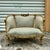 Rococo Style Sofa With Gold Leaf and Damask Fabric For Sale - Image 11 of 12