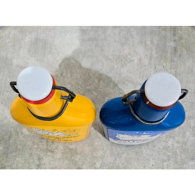 Vintage German Cartoon Schnapps Bottles – “Don’t Forget” & “Mouthwash for Cowboys” Pair For Sale In Dallas - Image 6 of 7