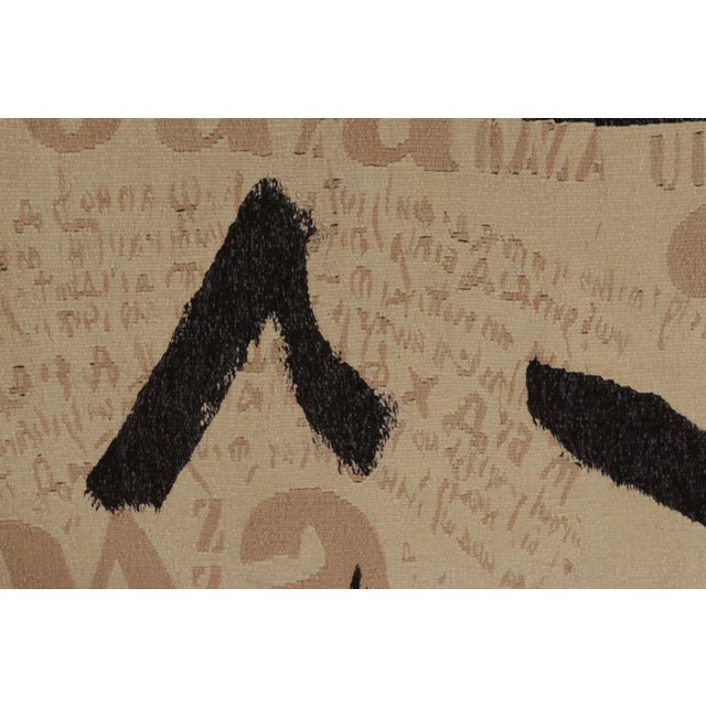 1960s Vintage Slovenian Abstract Tapestry by Janez Bernik in Earthy Tones - Rug & Kilim For Sale - Image 5 of 10