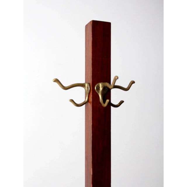 Antique Wooden Coat Rack For Sale - Image 4 of 9