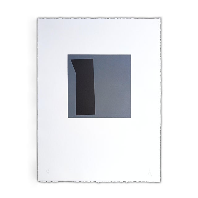 2010s Contemporary Abstract Engravings Printed on Deckle-Edged BFK Rives Paper "194r704 1-2-3" by Pierre Muckensturm For Sale - Image 5 of 9