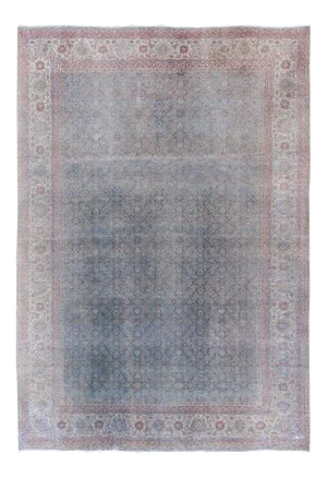 Large Antique Distressed Persian Tabriz Rug 9'9 X 13'5