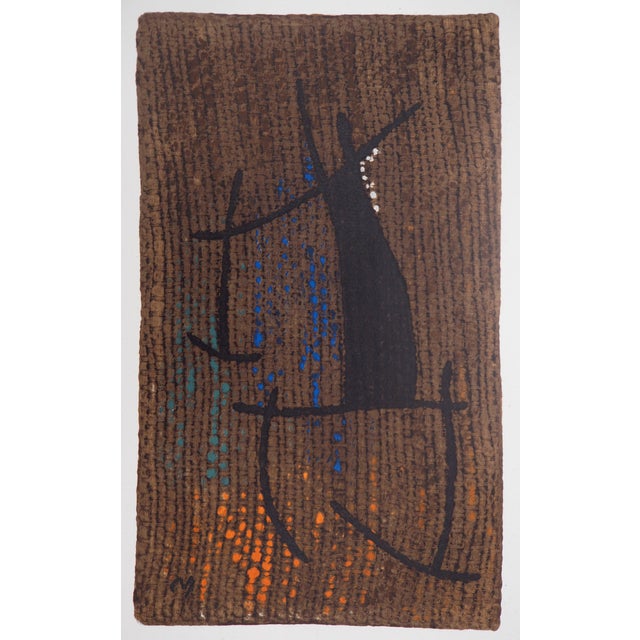 Joan MIRO (after) Woman with brown background, 1965 Color lithograph (Arte / Maeght workshop) Signed in the plate On fine...