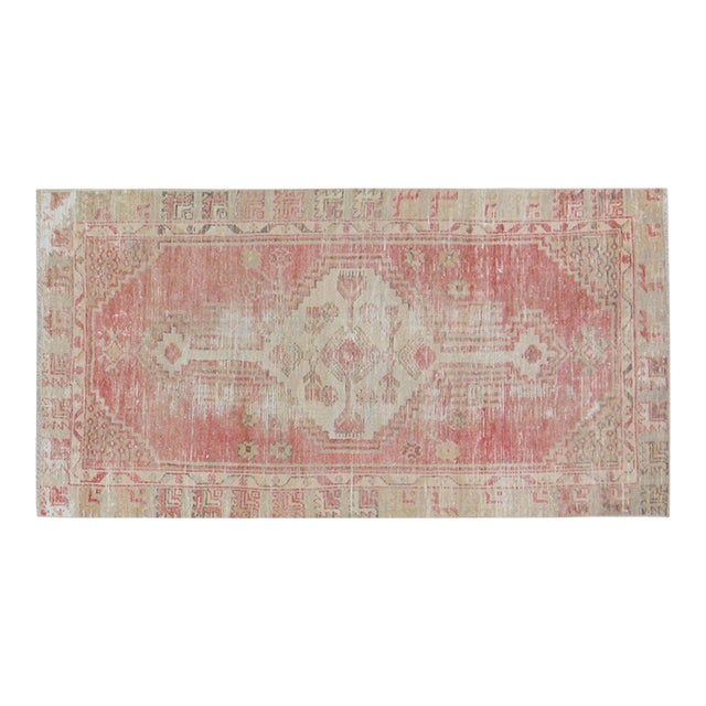 Vintage Turkish Anatolian Hand Knotted Wool Rug, 2'7''x5' For Sale