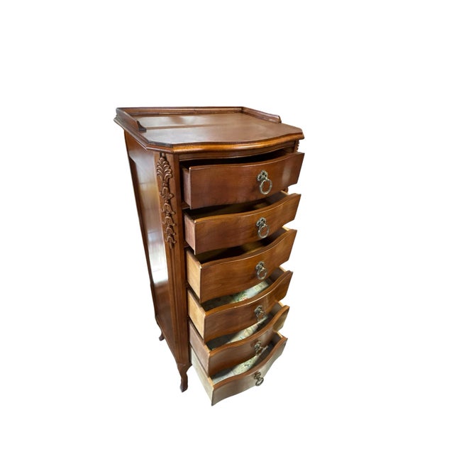 French Provincial Lexington Furniture “Lynn Hollyn at Home” Lingerie Chest European Country Tall Chest For Sale - Image 3 of 12