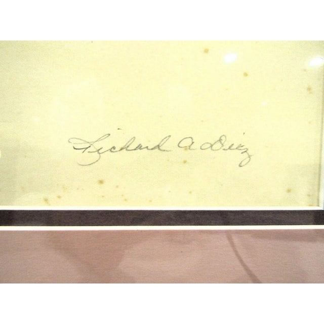 Off-white 1969 Richard A. Dietz Embossed Lithograph "One Into One" For Sale - Image 8 of 10