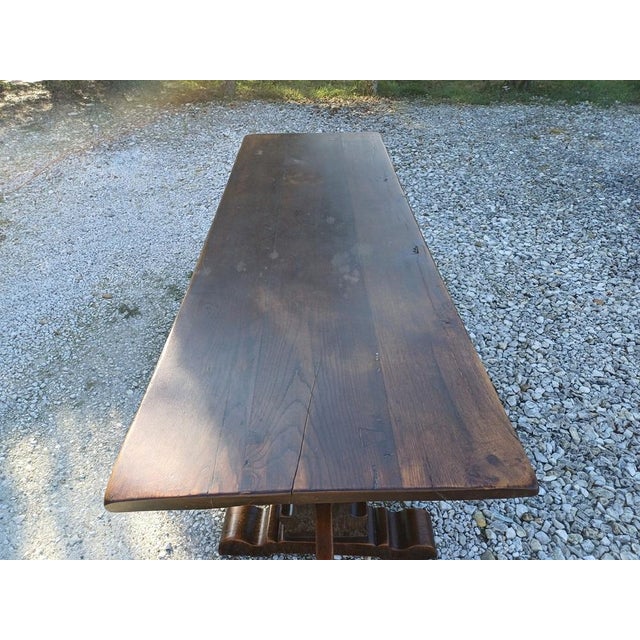 Brown 19th Century Table Monastery in Chene, 1920 For Sale - Image 8 of 9