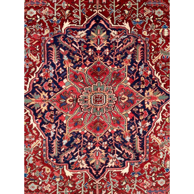 Antique Heriz Rug, 1920s For Sale - Image 13 of 18