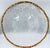 1980s 1980s Mid-Century Modern Crystal Ivv Glacier Ice Serving Platter Cake Plate Italy 10k Gold Trim 14.5" For Sale - Image 5 of 8