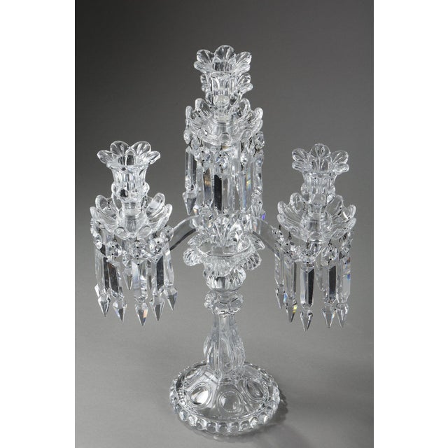 Baccarat Crystal Girandoles with Four Light Arms, 1900s, Set of 2 For Sale - Image 13 of 18