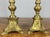 Gold Vintage French Brass Candleholders, Set of 2 For Sale - Image 8 of 11