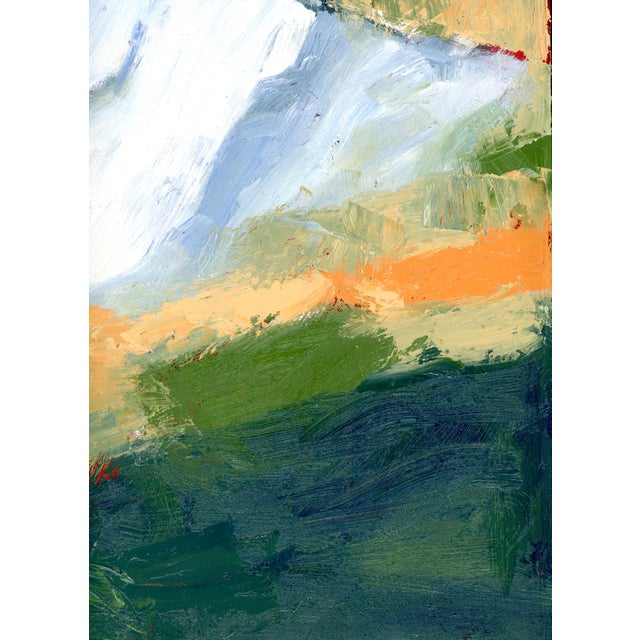 Cliffside 3, Mixed Media Expressionist Seascape Landscape Oil Painting For Sale - Image 6 of 14