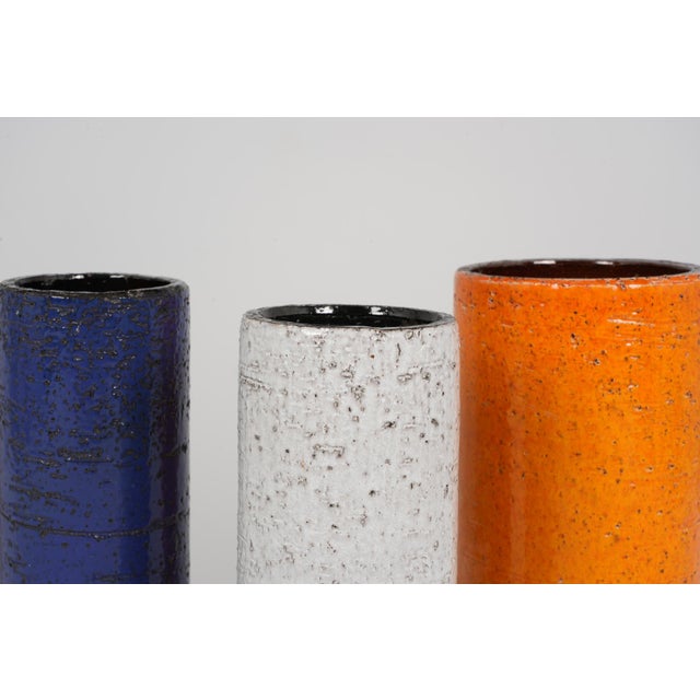Rouleaux Vases in Chamotte Earth, 1960s, Set of 4 For Sale - Image 3 of 8