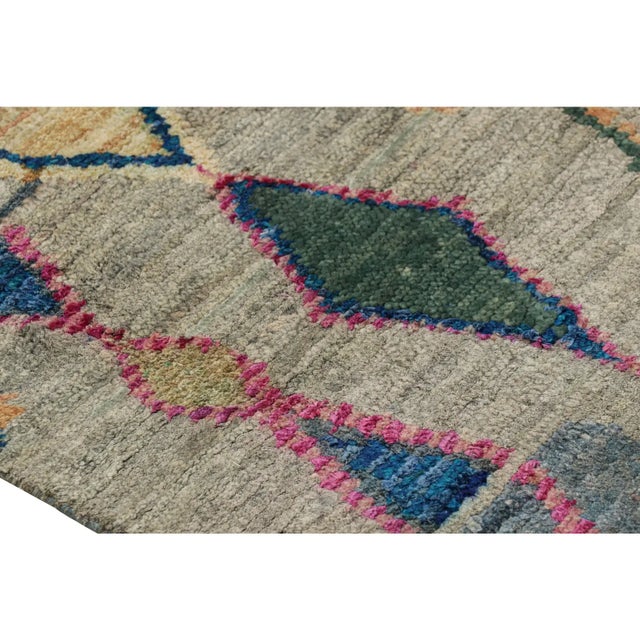Rug & Kilim’s Contemporary Moroccan Style Rug With Polychromatic Geometric Patterns For Sale In New York - Image 6 of 7