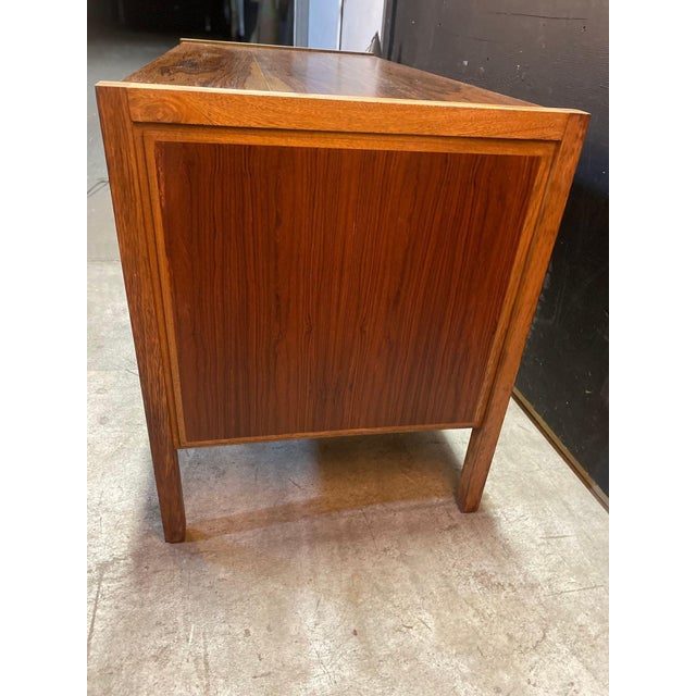 1960s Mid Century Modern Rosewood & Palm Desk Made in Columbia For Sale - Image 5 of 9