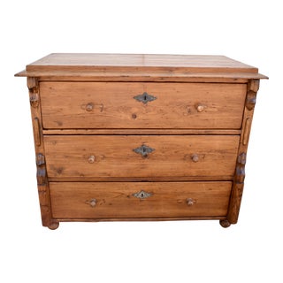 Pine Chest of Three Drawers, Germany For Sale