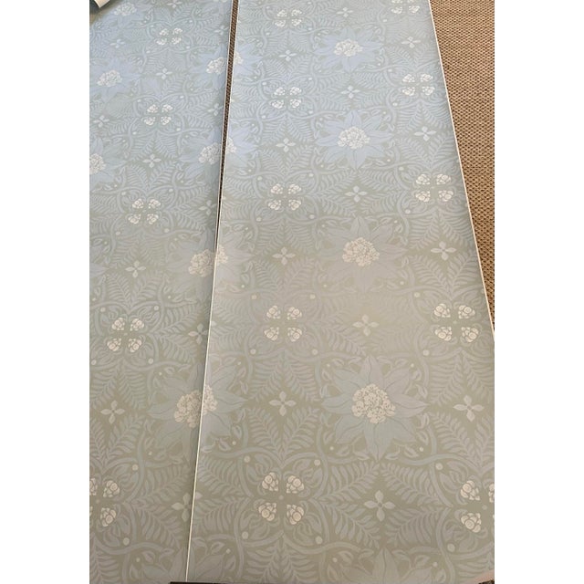 Traditional Ann McGuire "Rhodie" Made in the Shade Wallpaper Panels - Set of 9 For Sale - Image 3 of 4