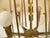 Metal Vintage Brass Pendant Lamp with Violet Acrylic Glass Shades from Stilux Milano, 1960s For Sale - Image 7 of 8