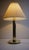 Giant shiny brass table lamp in minimalistic cylindrical column design. Denmark 1960s. Rare large model with the...