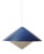 Kuli Blue and White Hanging Lamp by Svea Winkler for Orno, Finland, 1960s For Sale