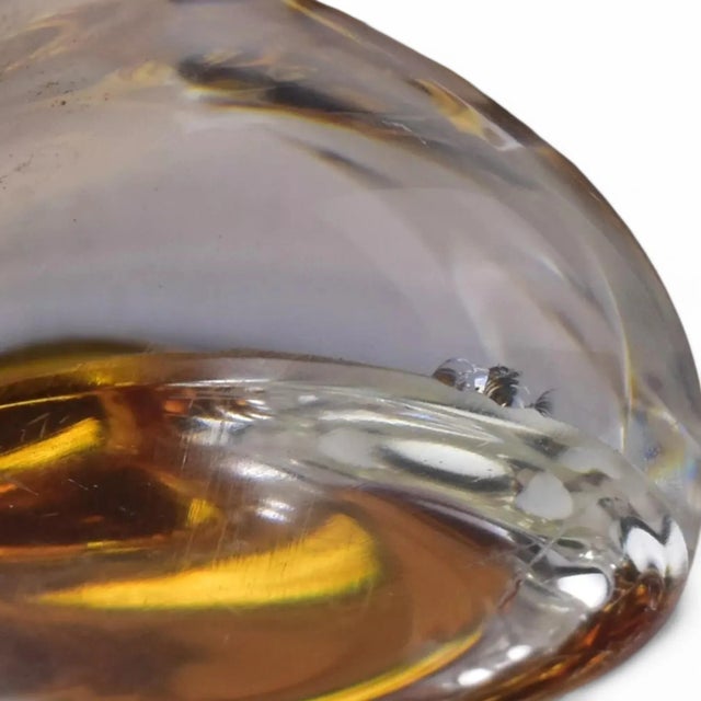 Lorraine Art Glass Centerpiece Sculpture Bowl Mid Century Modern For Sale - Image 10 of 10